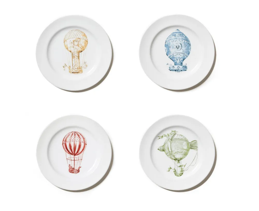 Laboratorio Paravicini Dinnerware|Mongolfiere Single Plates Collection, Set of 4