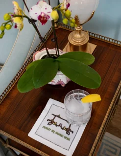 August Morgan Place Settings & Linens|Monkey See, Monkey Drink Cocktail Napkins, Set of 4