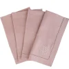 Over The Moon Place Settings & Linens|Monogram Dinner Napkin In Blush, Set of 4