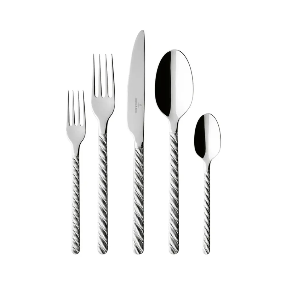 Villeroy & Boch Flatware|Montauk 20-Piece Flatware Set in Silver