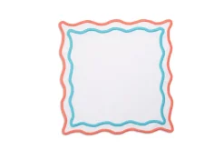 Loulou La Dune Place Settings & Linens|Morgan Placemat and Napkin Set in Turquoise