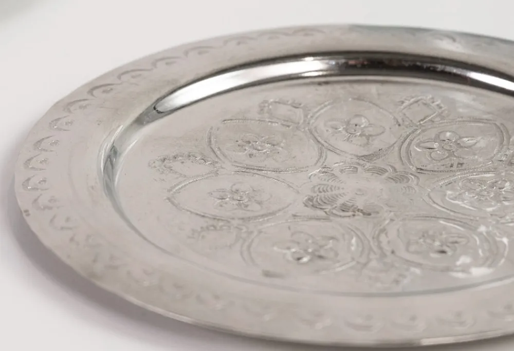 Verve Culture Place Settings & Linens|Moroccan Berber Silver Coasters, Set of 4