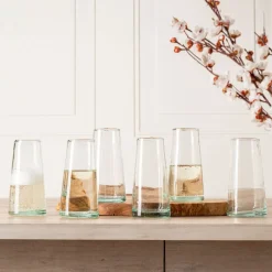 Verve Culture Glassware|Moroccan Cone Champagne Glasses, Set of 6