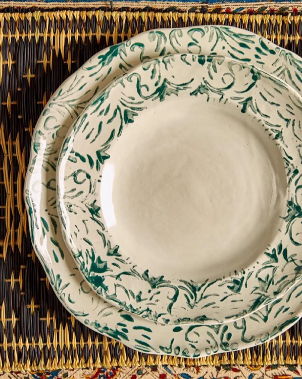 Cabana Place Settings & Linens|Moroccan Placemat in Black