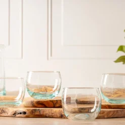 Verve Culture Glassware|Moroccan Stemless Goblets, Set of 4