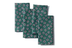 Maria Louise Cottage Place Settings & Linens|Moss & Berry Napkins in Green, Set of 4