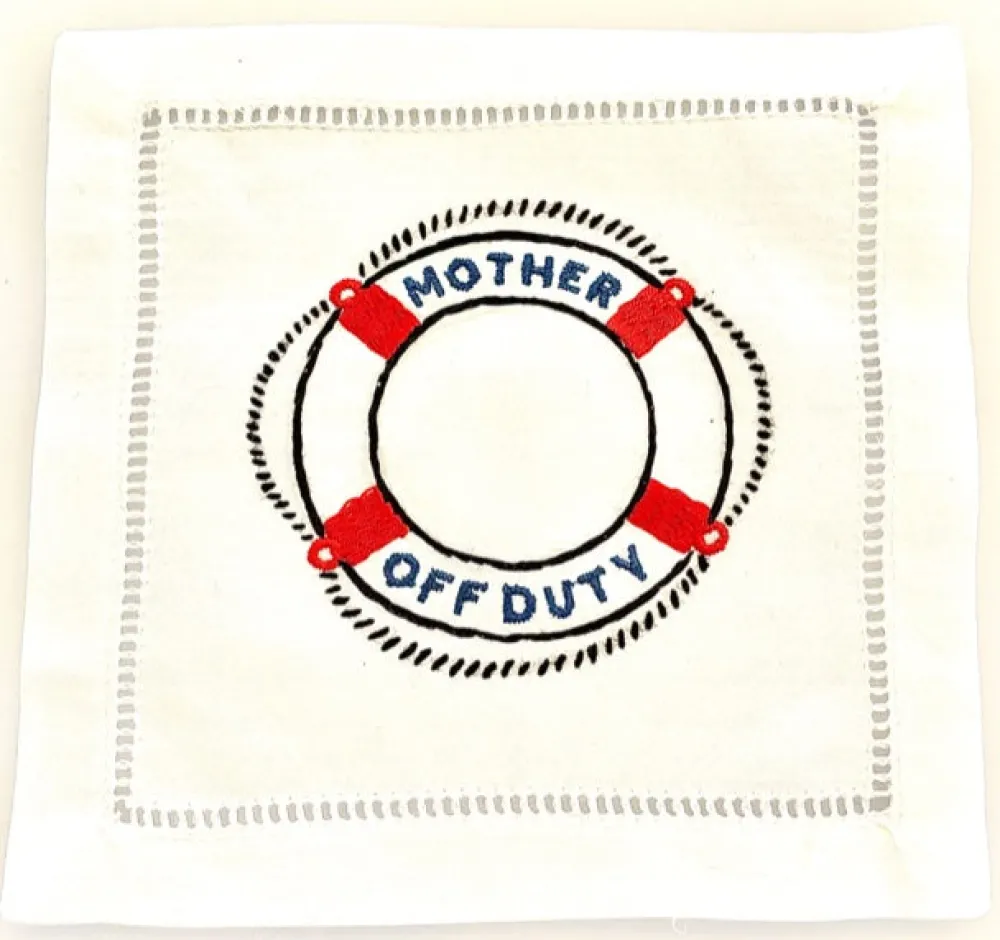 August Morgan Place Settings & Linens|Mother Off Duty Cocktail Napkins, Set of 4