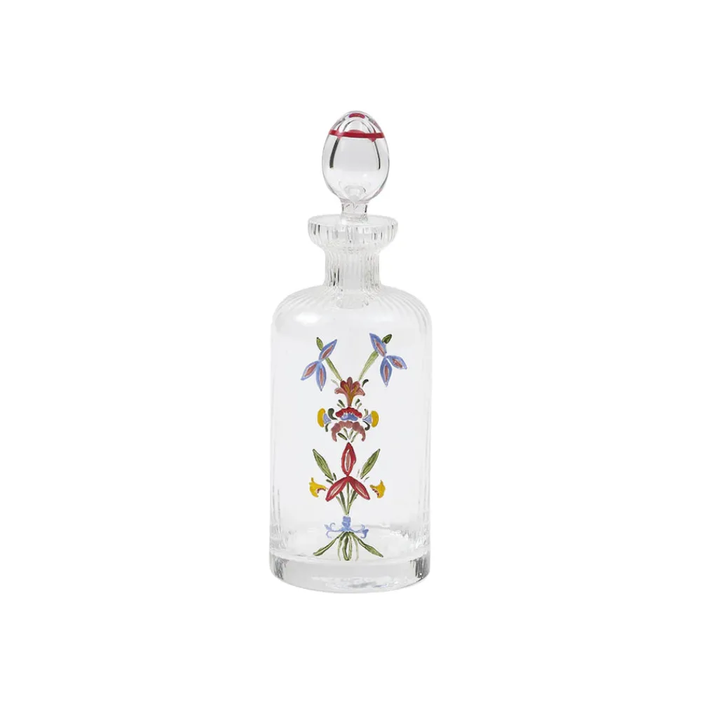 Cabana Glassware|Murano Gulistan Hand-Painted Oil Bottle