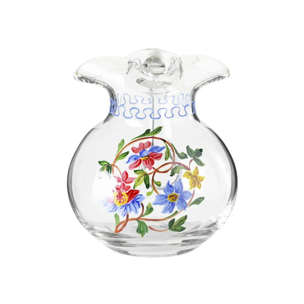Cabana Glassware|Murano Hand-Painted Jug