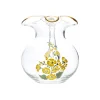 Cabana Glassware|Murano Hand-Painted Jug in Yellow Floral