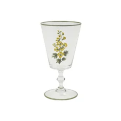 Cabana Glassware|Murano Primrose Hand-Painted Water Glass