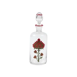 Cabana Glassware|Murano Thistle Hand-Painted Garofalo Bottle