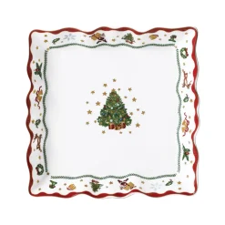 Prouna Dinnerware|My Noel 9" Lace Square Tray