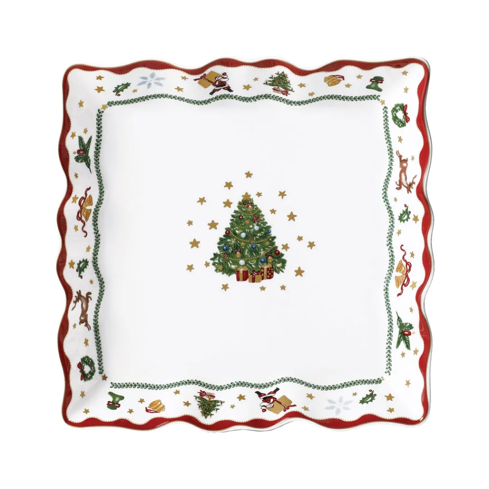 Prouna Dinnerware|My Noel 9" Lace Square Tray