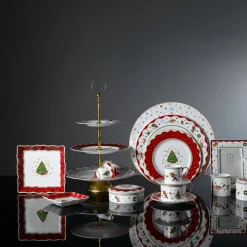 Prouna Dinnerware|My Noel 7" Lace Square Tray