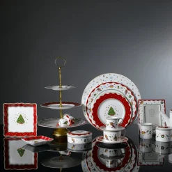 Prouna Dinnerware|My Noel 4" Lace Square Tray