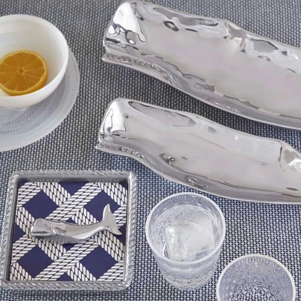 Mariposa Dinnerware|Nantucket Whale Small Dish