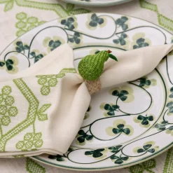 Sharland England Wicker|Place Settings & Linens|Napkin Rings Pear, Set Of 4