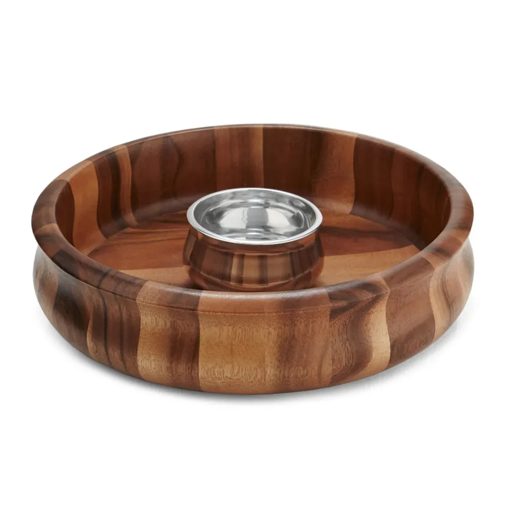 Nambe Dinnerware|Nara Chip & Dip