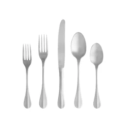 Costa Nova Flatware|Nau Collection Flatware in Brushed, Set of 5