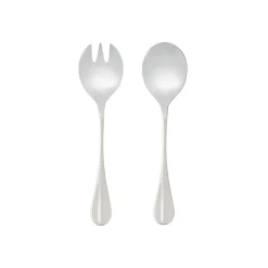 Costa Nova Flatware|Nau Collection Salad Serving Set in Polished, Set of 2