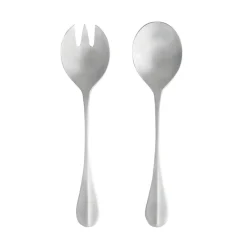 Costa Nova Flatware|Nau Collection Salad Serving Set in Brushed, Set of 2