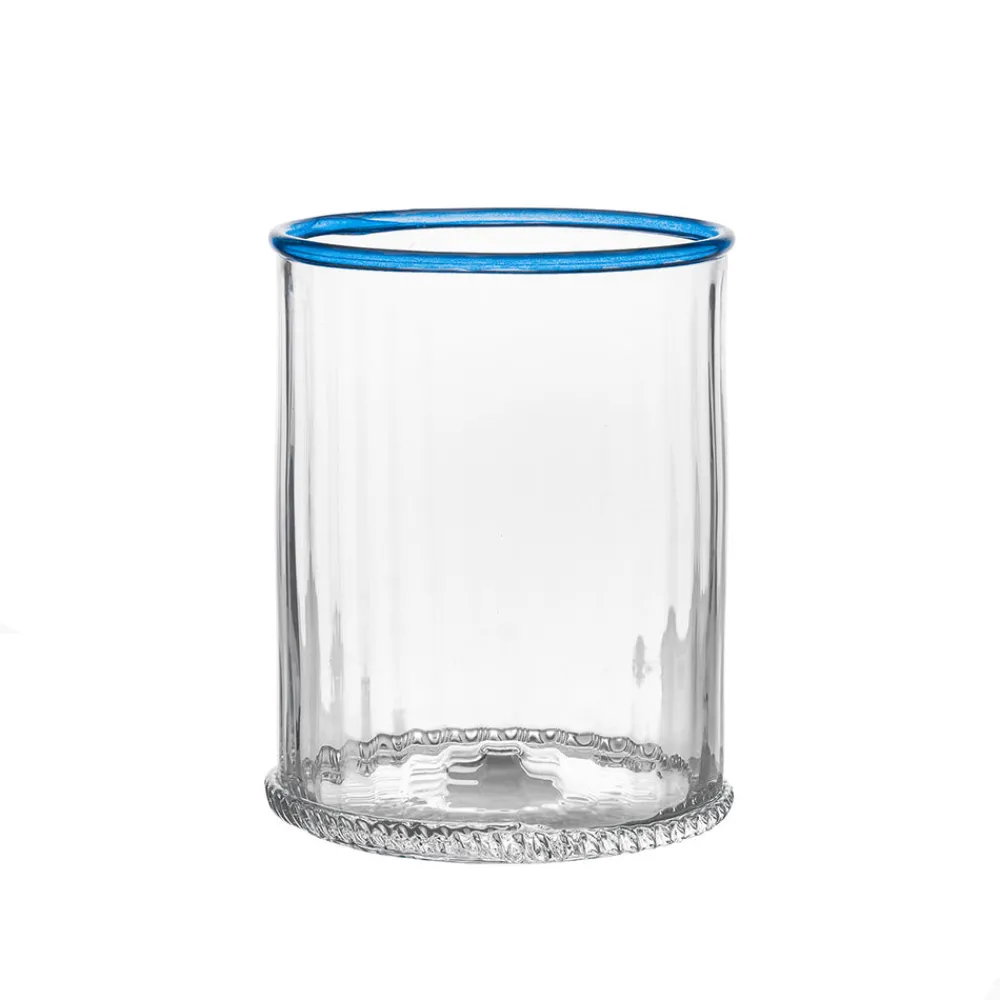 Juliska Glassware|Nell Double Old Fashioned in Chambray