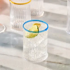 Juliska Glassware|Nell Double Old Fashioned in Chambray