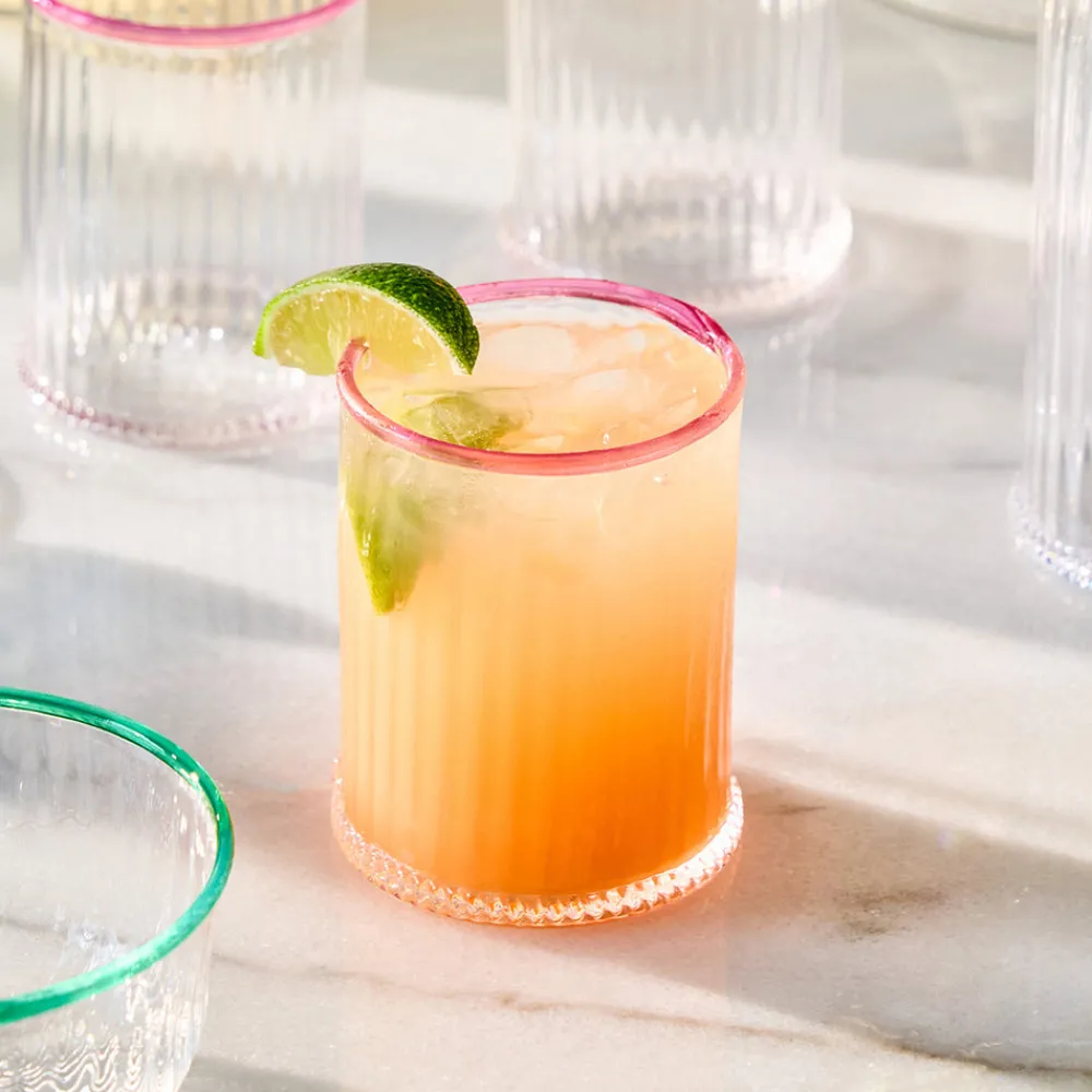 Juliska Glassware|Nell Double Old Fashioned in Blush