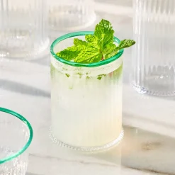 Juliska Glassware|Nell Double Old Fashioned in Watercress