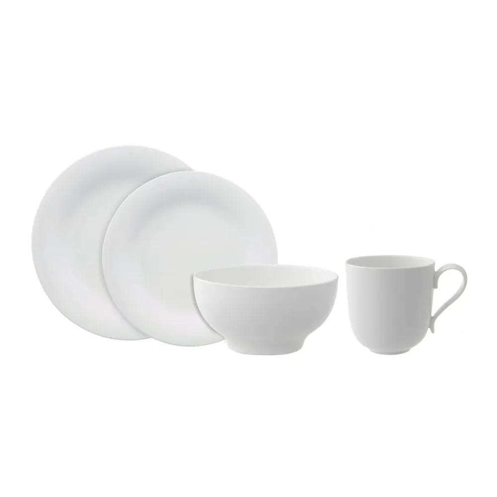 Villeroy & Boch Dinnerware|New Cottage Basic 4-Piece Place Setting in White