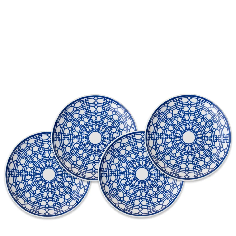 Caskata Dinnerware|Newport Canapé Plates Boxed, Set of 4