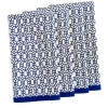 Caskata Place Settings & Linens|Newport Garden Gate Dinner Napkins in Blue, Set of 4