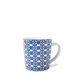 Caskata Dinnerware|Newport Garden Gate Mug Blue