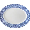 Caskata Dinnerware|Newport Garden Gate Oval Rimmed Platter