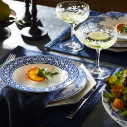 Caskata Dinnerware|Newport Garden Gate Rimmed Soup Bowl