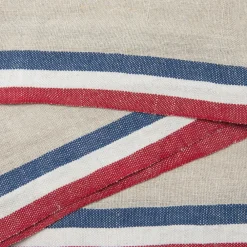 Caravan Place Settings & Linens|Normandy Napkins in Red, Natural, & Blue Stripes, Set of 4