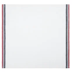 Caravan Place Settings & Linens|Normandy White Napkins in Red, Grey, & Black Stripes, Set of 4