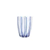 VIETRI Glassware|Nuovo Stripe Blue Tall Tumbler