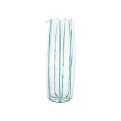 VIETRI Dinnerware|Nuovo Stripe Teal Pitcher