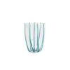 VIETRI Glassware|Nuovo Stripe Teal Tall Tumbler