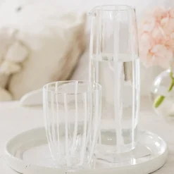 VIETRI Dinnerware|Nuovo Stripe White Pitcher