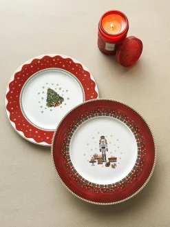 Prouna Dinnerware|Nutcracker Salad / Dessert Plate, Set of 4