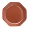Cabana Dinnerware|Octagonal Dinner Plate in Burgundy