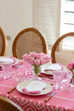 Esencial Hogar Place Settings & Linens|Ojete Rectangular Tablecloth in Bougainvillea