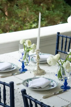 Esencial Hogar Place Settings & Linens|Ojete Rectangular Tablecloth in White
