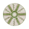 Carolina Irving and Daughters Dinnerware|Olive Stripe Dessert Plate