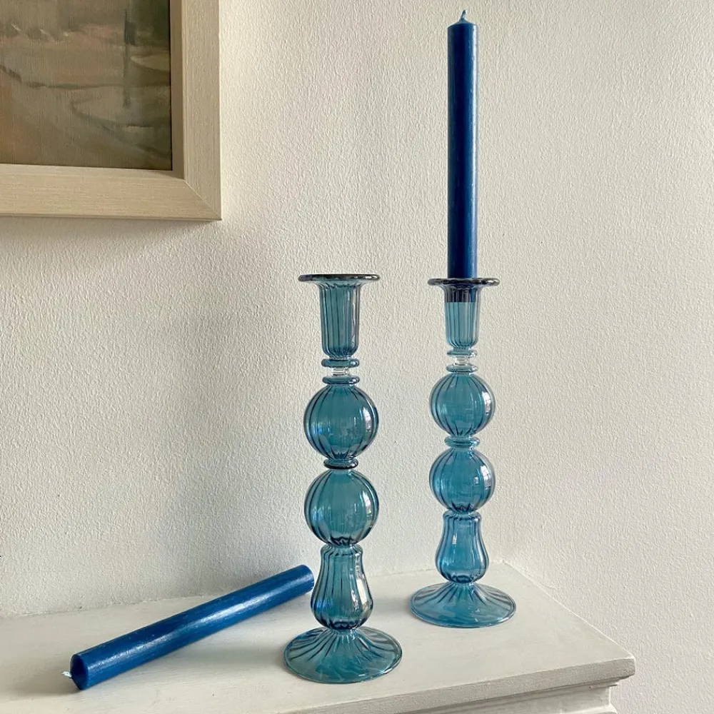 Issy Granger Candles|Ombo Glass Candlestick