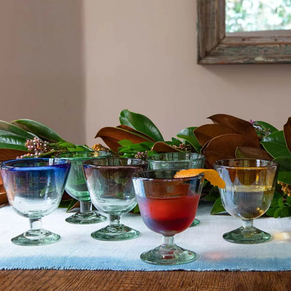 St. Frank Glassware|Ombré Amethyst Coupe