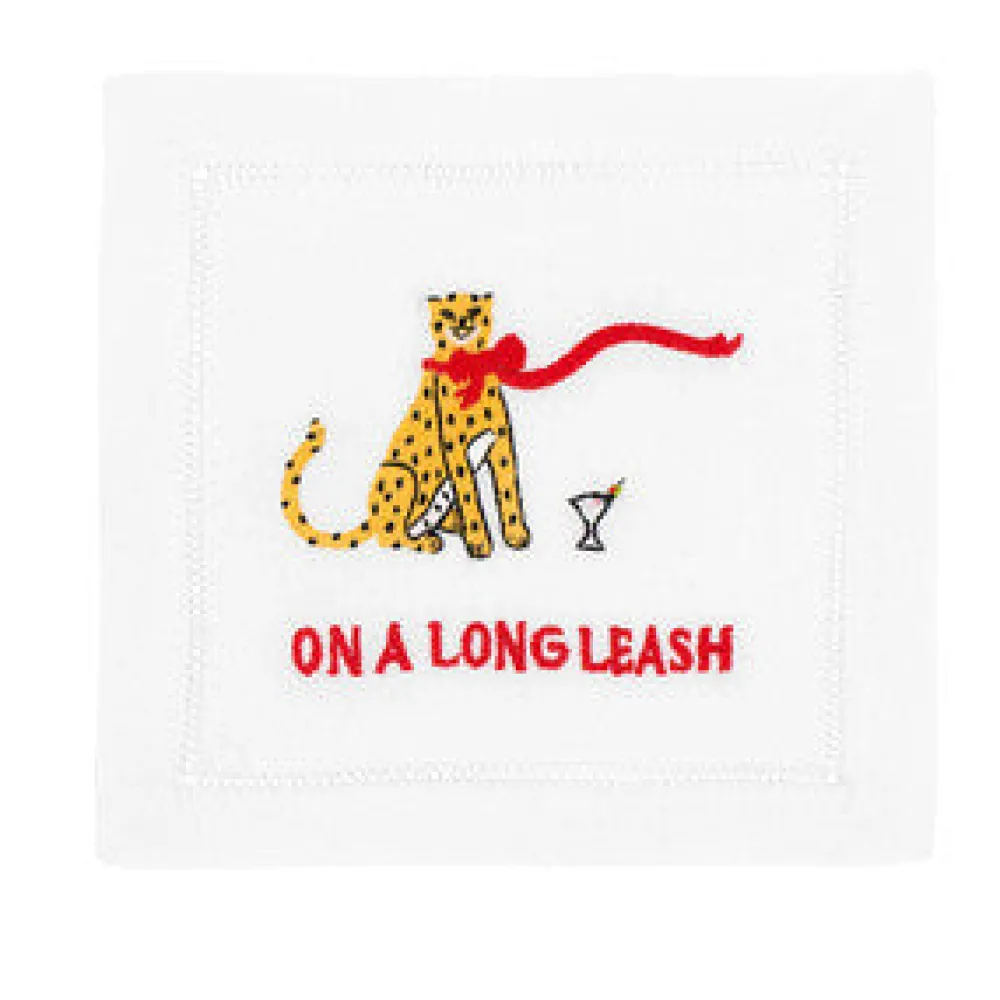 August Morgan Place Settings & Linens|On A Long Leash Cocktail Napkins, Set of 4